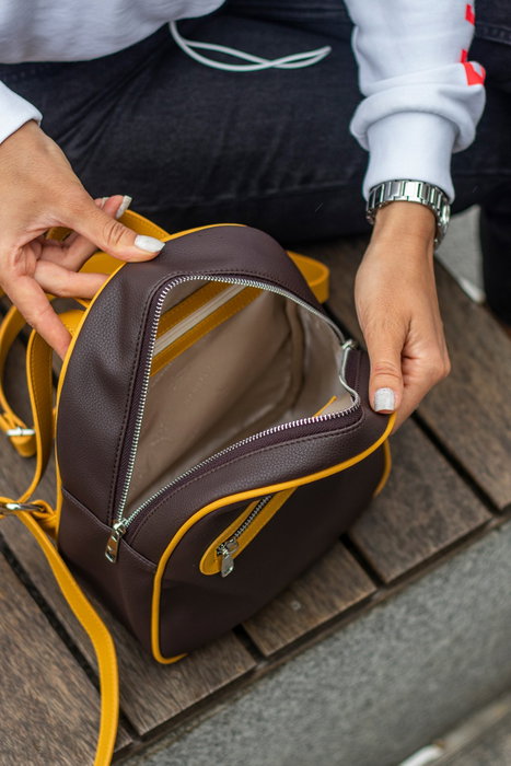 Zoozie Bags Oslo Marrón y Amarillo